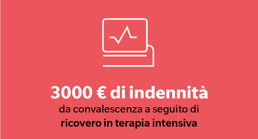 3000 € di indennità da convalescenza a seguito di ricovero in terapia intensiva